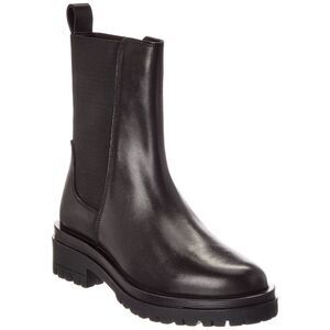 Dune London Pages Leather Boot, Black